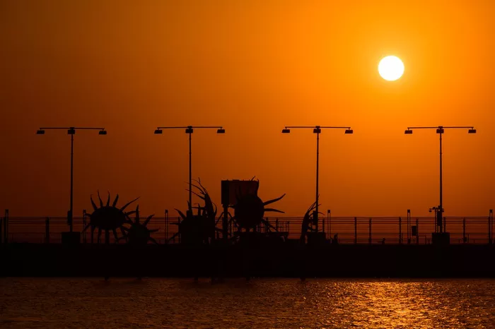 El atardecer en Yeda