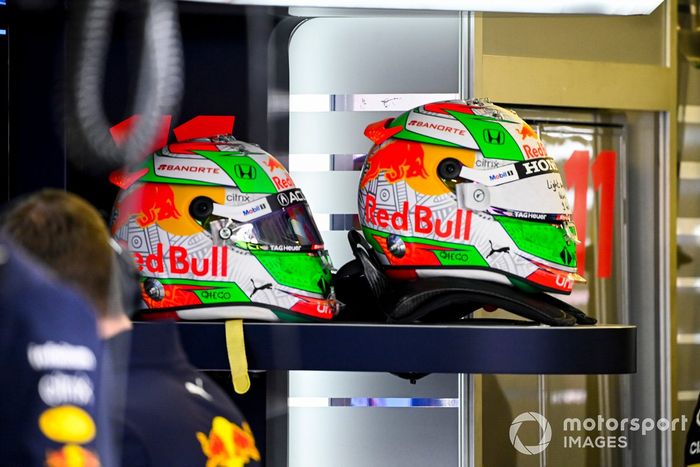 Cascos para Sergio Pérez, Red Bull Racing