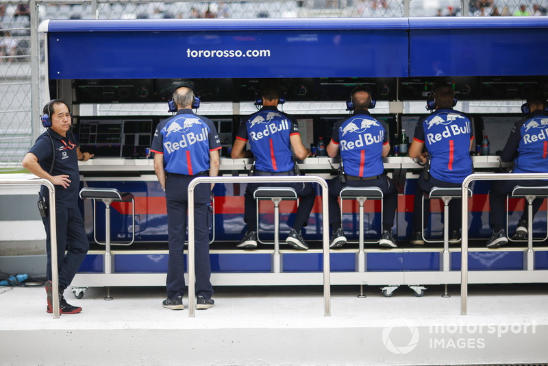 Scuderia Toro Rosso pit wall