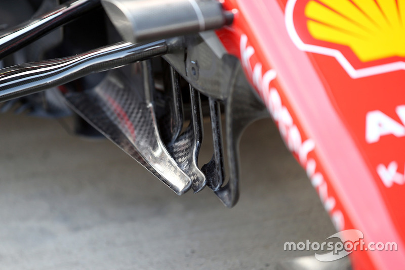 Ferrari SF71H turning vanes