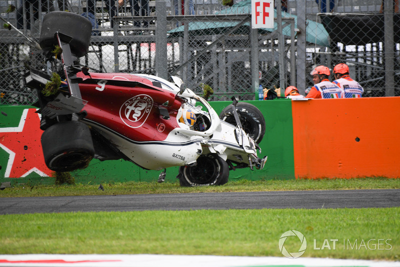 Choque de Marcus Ericsson, Sauber C37