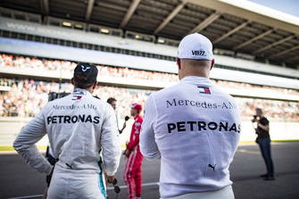 Pole: Valtteri Bottas, Mercedes AMG F1, Lewis Hamilton, Mercedes AMG F1, Sebastian Vettel, Ferrari