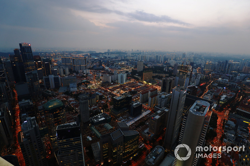 A view of Singapore from above