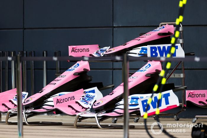 Los conos de la nariz y las alas delanteras del Racing Point RP20