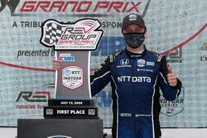Race Winner Felix Rosenqvist, Chip Ganassi Racing Honda