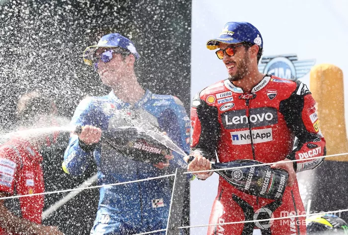 Podio: ganador Andrea Dovizioso, Ducati Team