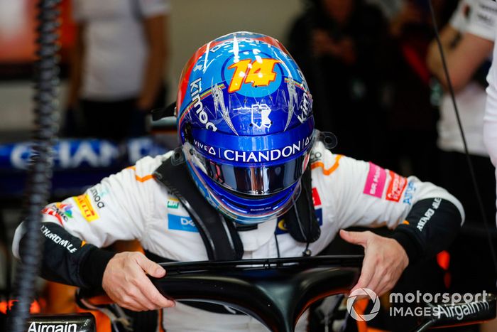 Fernando Alonso, McLaren en su asiento