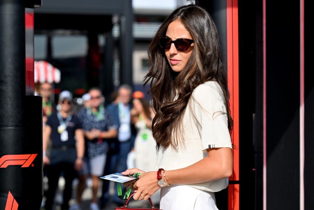 Carmen Montero Mundt arrives in the Paddock