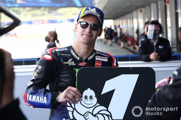 Ganador de la pole position Fabio Quartararo, Yamaha Factory Racing