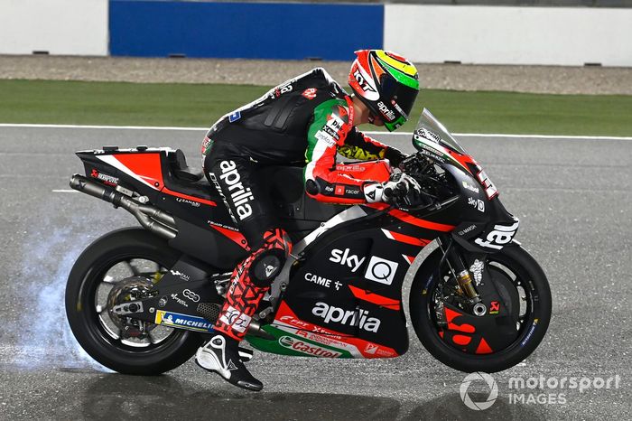 Lorenzo Savadori, Aprilia Racing Team Gresini, practice start