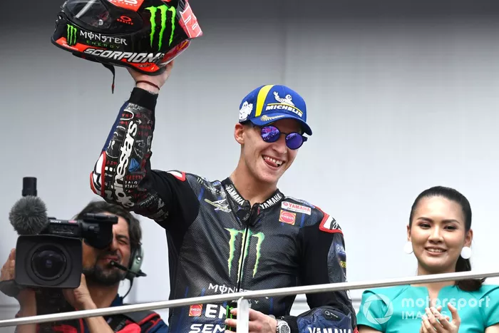 Podio: tercer lugar Fabio Quartararo, Yamaha Factory Racing