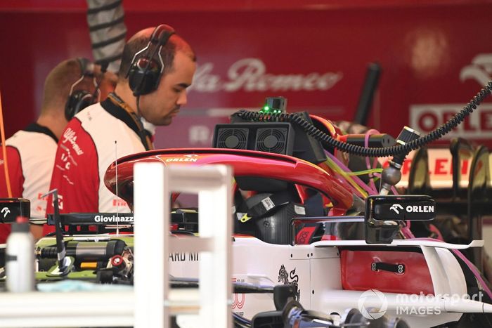 Detalle técnico del Alfa Romeo