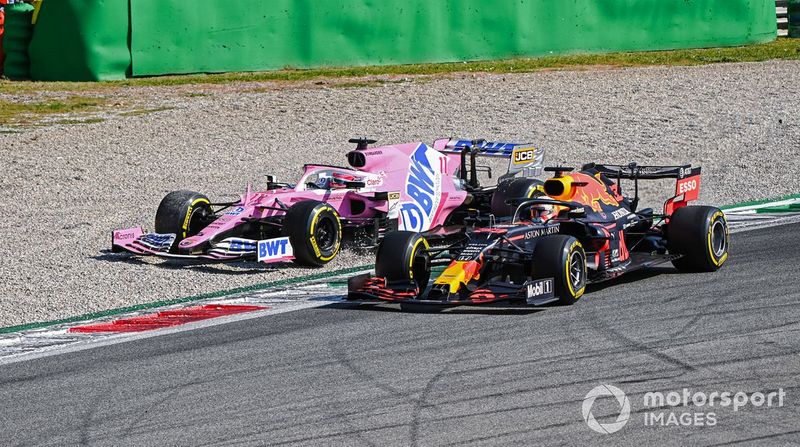 Sergio Pérez, Racing Point RP20, Max Verstappen, Red Bull Racing RB16
