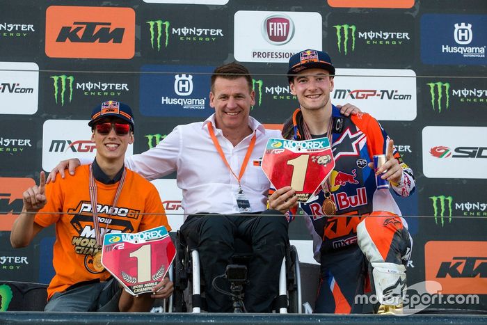 Jorge Prado, Pit Beirer y Jeffrey Herlings, Red Bull KTM Factory Racing