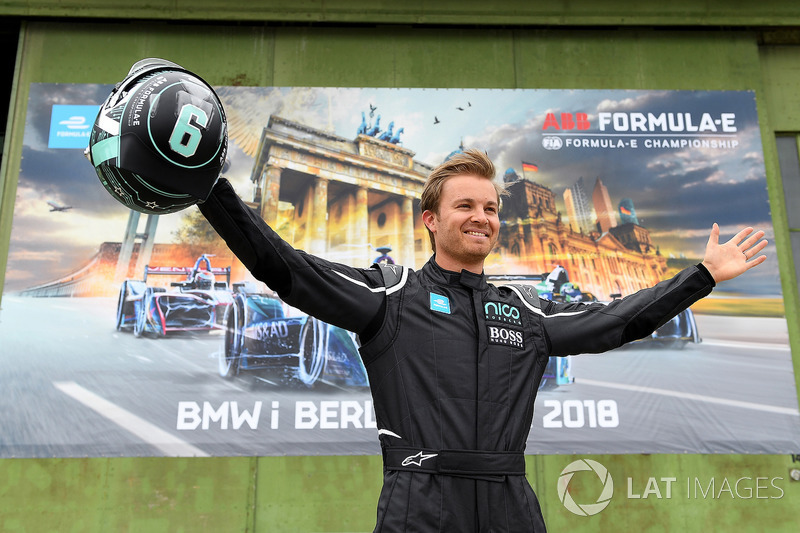 Nico Rosberg drives the FIA Formula E Gen 2 car