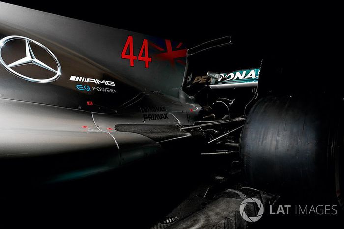 Mercedes AMG F1 W08 detalle de ala delantera