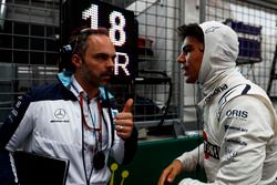 Lance Stroll, Williams Racing, en la parilla