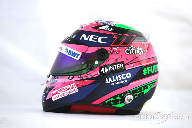 Helmet of Sergio Perez, Sahara Force India F1