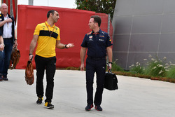 Cyril Abiteboul, Renault Sport F1 Direktörü, Christian Horner, Red Bull Racing Takım Patronu