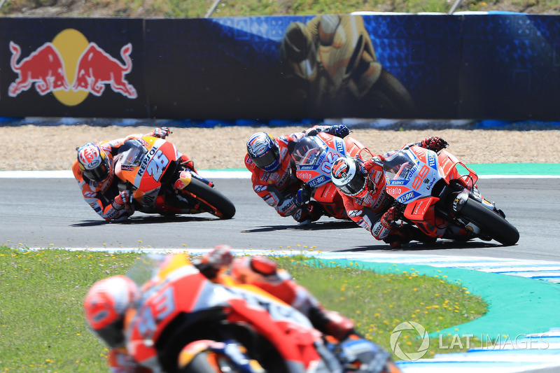 Marc Marquez, Repsol Honda Team, Jorge Lorenzo, Ducati Team, Andrea Dovizioso, Ducati Team, Dani Pedrosa, Repsol Honda Team