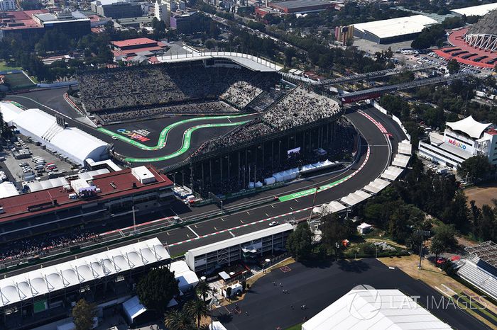 Vista desde el aire de la pista