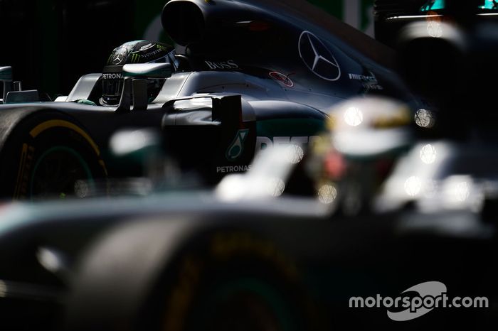 Nico Rosberg y Lewis Hamilton, Mercedes AMG F1 W07 Hybrid