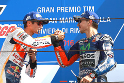 Sieger Dani Pedrosa, Repsol Honda Team; 3. Jorge Lorenzo, Yamaha Factory Racing