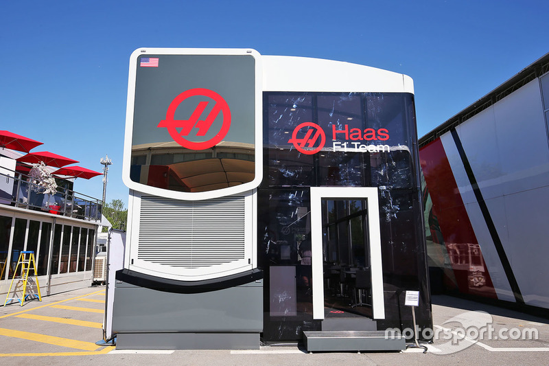 Haas F1 Team motorhome