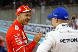 Sebastian Vettel, Ferrari, Valtteri Bottas, Mercedes AMG F1