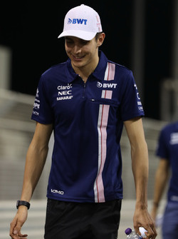 Esteban Ocon, Sahara Force India F1 walks the track
