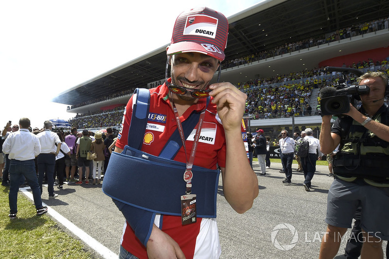 Michele Pirro, Ducati Team, de retour sur la grille après son accident des essais