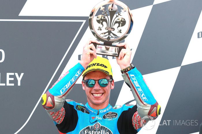 Podio: tercer puesto Joan Mir, Marc VDS Moto2