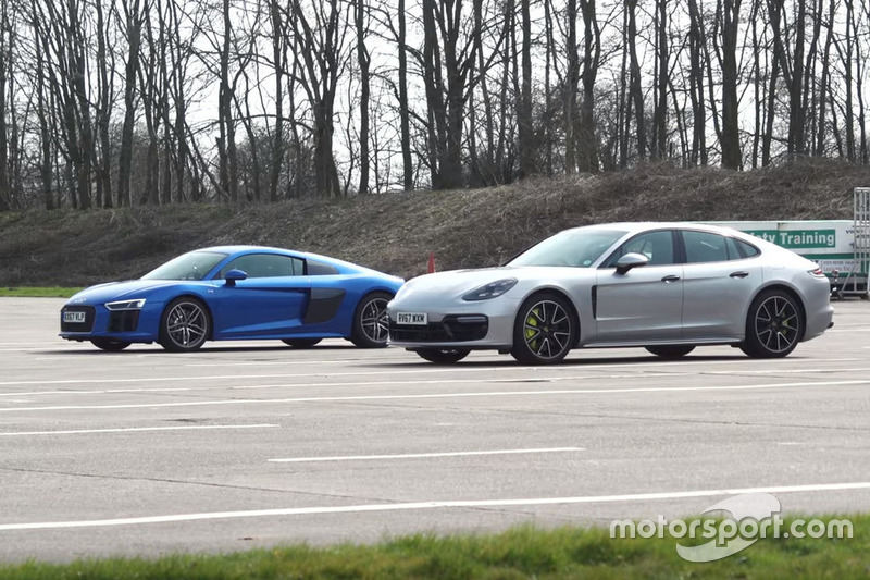 Audi R8 проти Porsche Panamera