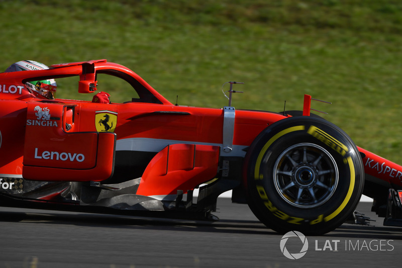 Antonio Giovinazzi, Ferrari SF71H, con sensori aerodinamici