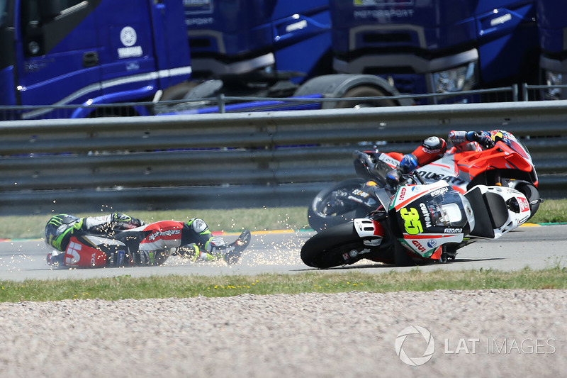 La caduta di Cal Crutchlow, Team LCR Honda