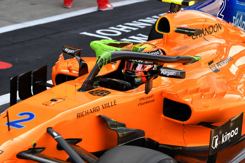 McLaren MCL33 with aero paint on halo