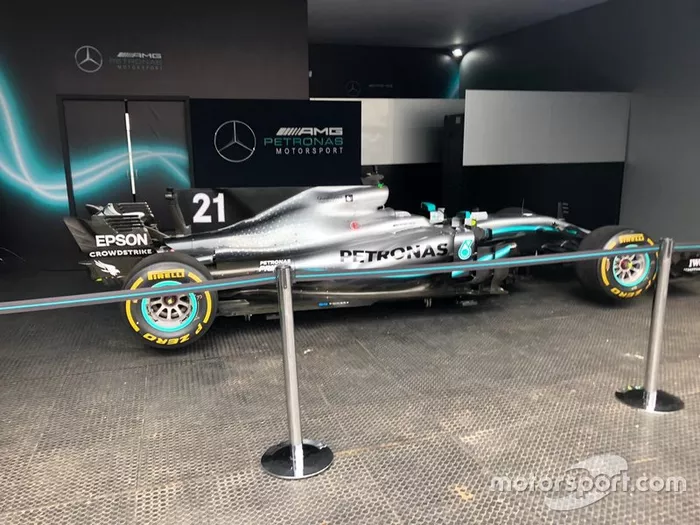 El Mercedes presente en el tributo a Senna