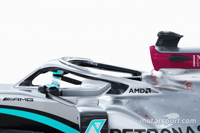 Detalle del Mercedes AMG F1 W11
