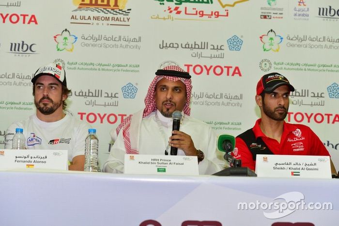 Rueda de prensa del Ula Neom Rally con Fernando Alonso