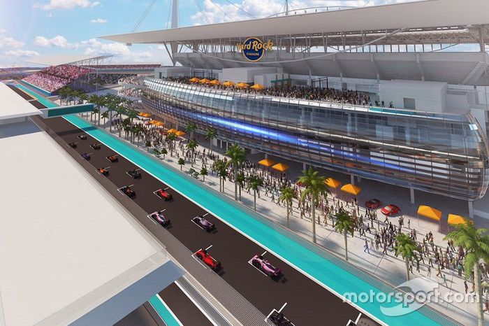 Miami track rendering