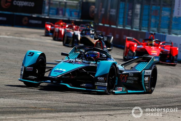 Mitch Evans, Jaguar Racing, Jaguar I-TYPE 5, Oliver Rowland, Mahindra Racing, Mahindra M7Electro