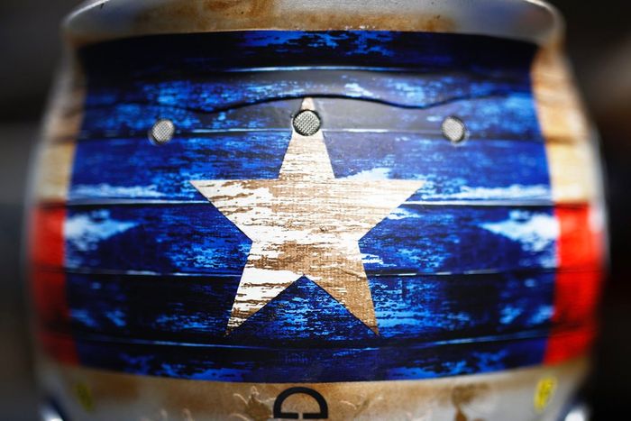 Casco especial de Mick Schumacher, Haas F1 para el GP de Estados Unidos