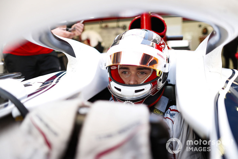 Charles Leclerc, Sauber, di dalam kokpit