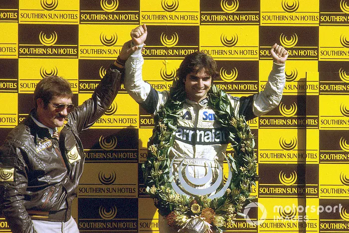 Podium: third place Nelson Piquet, Brabham BMW
