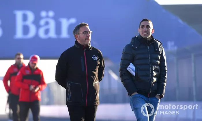 Sébastien Buemi, Nissan e.Dams, camina por el circuito