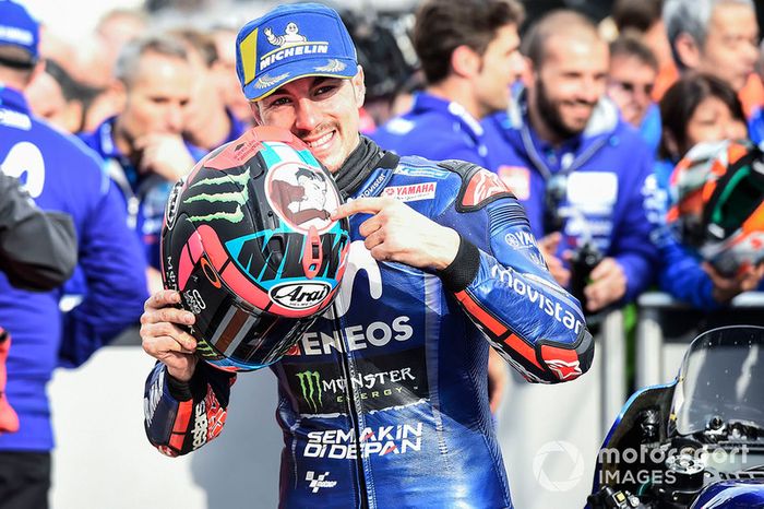 Ganador de la pole Maverick Viñales, Yamaha Factory Racing