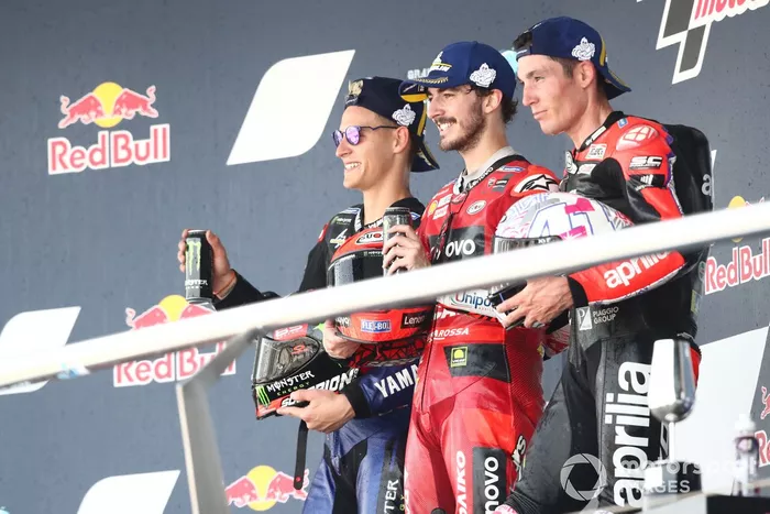 Podio: ganador Francesco Bagnaia, Ducati Team 