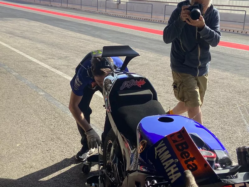 L'aileron arrière testé par Yamaha à Portimão