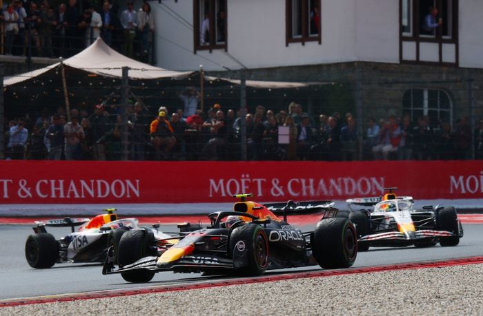 Liam Lawson, Racing Bulls Team, Isack Hadjar, Racing Bulls Team, Yuki Tsunoda, Red Bull Racing Team