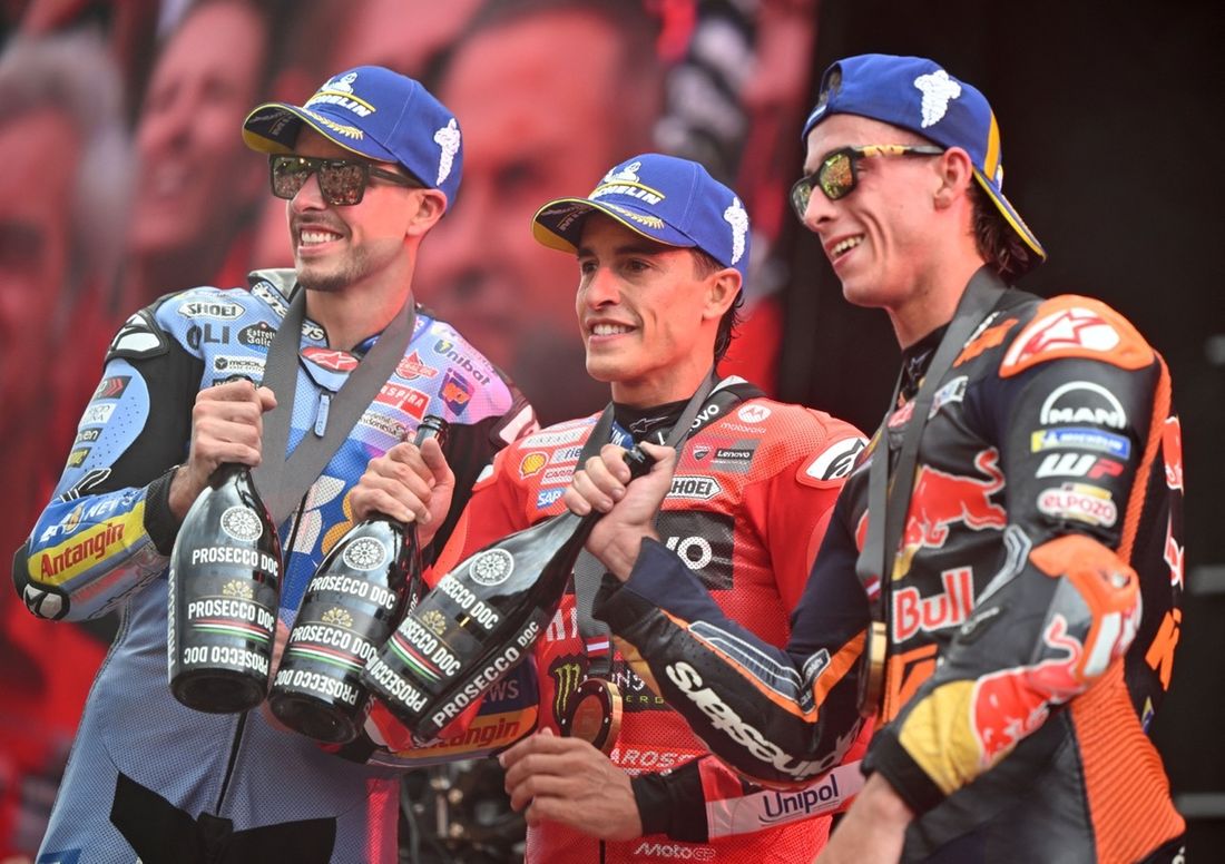 Pedro Acosta, Red Bull KTM Factory Racing, Alex Marquez, Gresini Racing, Marc Marquez, Ducati Team